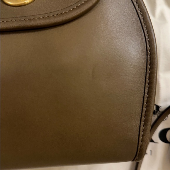 New with tags - Coach 1941 Turnlock Curved Top handle Handbag in faded hickory - Picture 8 of 10